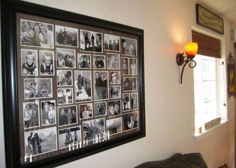 Large Wall Collage, Photo Collage Ideas Framed, Large Collage Picture Frames, Diy Collage Picture Frames, Family Collage Frame, Wall Collage Picture Frames, Photo Collage Ideas, Large Collage, Family Picture Collages