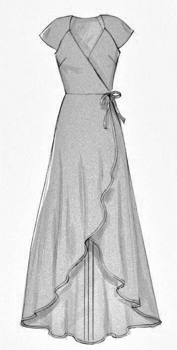 Simple Dress Pattern, Paintings Ideas, Dress Design Drawing, Fashion Illustration Sketches Dresses, Fashion Drawing Dresses, Dress Design Sketches, Fashion Illustration Dresses, Dress Sketches, Dress Drawing