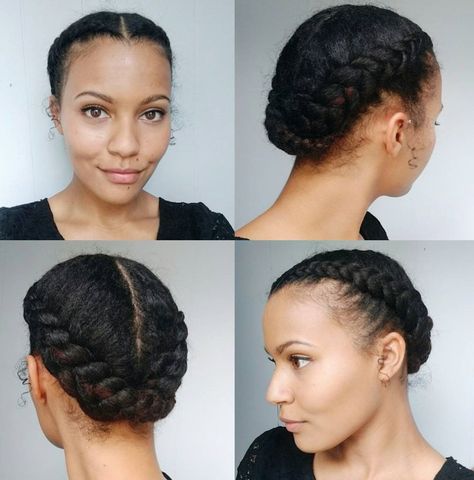 80 Updo Hairstyles for Black Women Ranging From Elegant to Eccentric Easy Braided Updo, Carmen Dell'orefice, Cabello Afro Natural, Braids Cornrows, Twisted Hair, 4c Natural Hair, Pelo Afro, 4c Hair, Natural Hair Updo