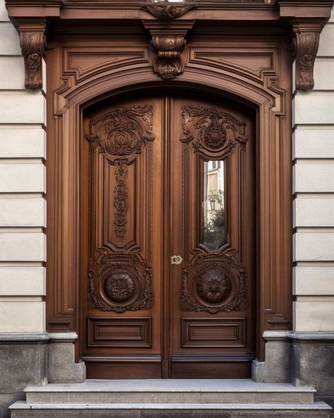 Wooden Door Entrance, Wooden Double Doors, House Main Door, Door Design Photos, House Main Door Design, Main Entrance Door Design, Grand Entryway, Wooden Front Door Design, Wooden Main Door