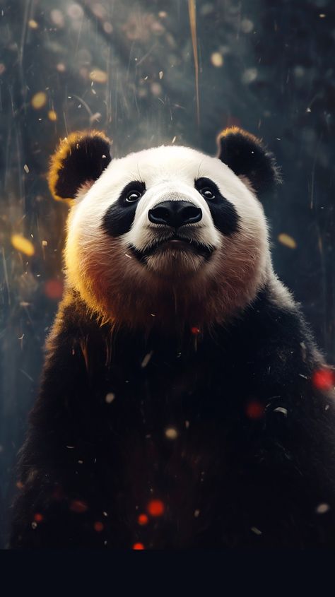 Panda Portrait, Beautiful Scenery Photography, Eagle Pictures, Panda Bears, Animal Portraits, Cellphone Wallpaper Backgrounds, Panda Love, Design Tshirt, Animal Wallpaper