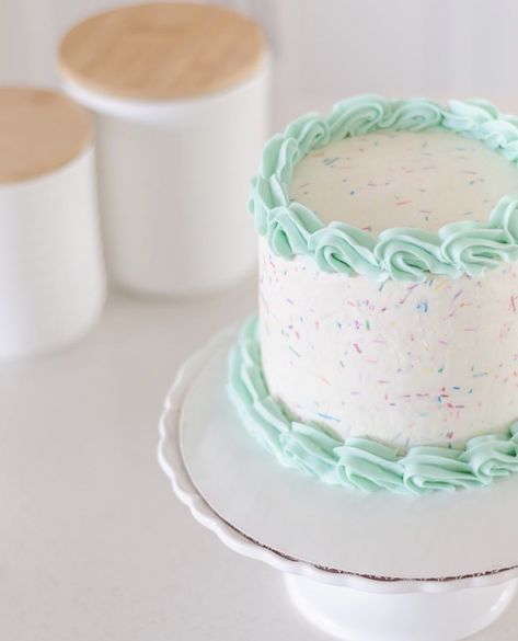 Light Blue First Birthday Cake, Light Pink Birthday, Green Birthday Cakes, 25th Birthday Cakes, Dinosaur Birthday Party Decorations, Plain Cake, Pink Birthday Cakes, 3rd Birthday Cakes, Ghost Spider