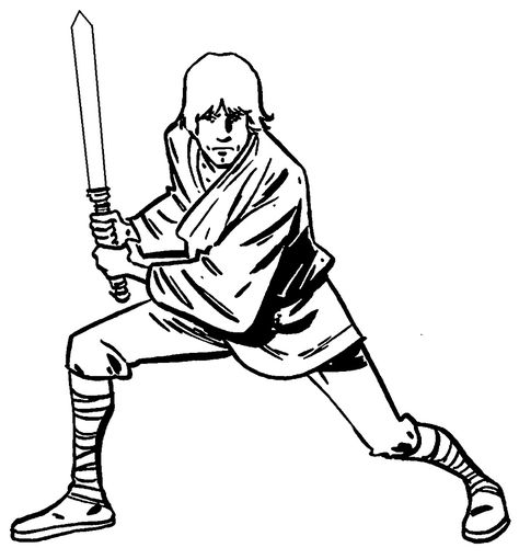 Luke Skywalker with Lightsaber coloring page Luke Skywalker Tatooine, Tatooine Sunset, Green Lightsaber, Ballerina Coloring Pages, Letter A Coloring Pages, Camping Coloring Pages, Snake Coloring Pages, Taco Rice, Dolphin Coloring Pages