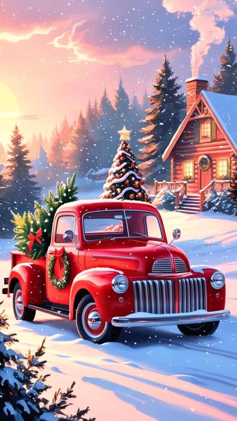 Red Truck Christmas Phone Wallpaper Christmas Pics Aesthetic, Christmas Wallpapers Cute, Christmas Background Aesthetic, Hd Christmas Wallpaper, Christmas Phone Wallpapers, Christmas Iphone Wallpaper, Aesthetic Christmas Wallpaper, Christmas Phone Backgrounds, Christmas Screen Savers