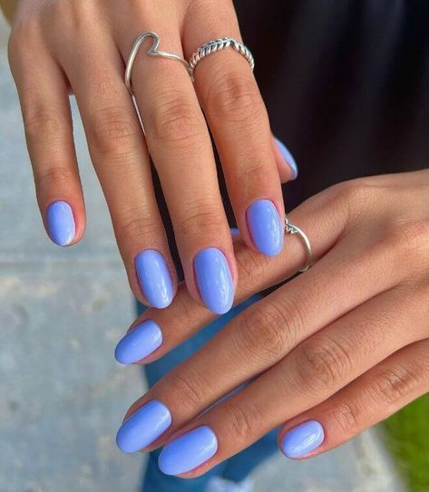 Nails Solid Color Spring, Solid Color Nails Summer, Solid Summer Nails, Nail Inspo Solid Color, Solid Color Summer Nails, Nails Solid, Trending Nails, Solid Color Nails, Dip Nails