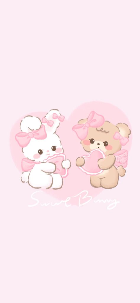 Cute Lock Screen, Pink Wallpaper Kawaii, Ipad Ideas, Screen Wallpapers, Cocoppa Wallpaper, Bunny Wallpaper, Iphone Wallpaper Photos, Hello Kitty Iphone Wallpaper, Lockscreen Wallpaper