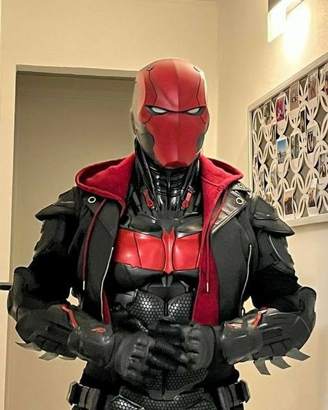 Red Hood Armor, Red Hood Helmet, Red Hood Cosplay, Armadura Cosplay, Best Armor, Red Hood Jason Todd, Batman Cosplay, Super Suit, Dc Cosplay