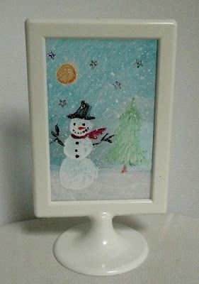 Quick and easy holiday gift! | The Art Annex Ikea Tolsby Frame, Simple Holiday Gifts, Kindergarten Art, Crafts For Kids To Make, Simple Holidays, Art Programs, Fun Crafts For Kids, Winter Kids, School Holidays