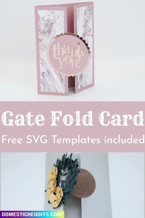 gate fold card template, free svg, paper crafts, double gatefold template Cricut Card Making, Gate Fold Cards, Card Template Free, How To Use Cricut, Svg Templates, Gatefold Cards, Card Templates Free, Card Techniques, Cricut Cards