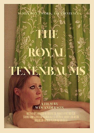 The Royal Tenenbaums Poster, Royal Tenenbaums Poster, Royal Tenenbaums, Wes Anderson Movies, Wes Anderson Films, The Royal Tenenbaums, Septième Art, Film Poster Design, I Love Cinema