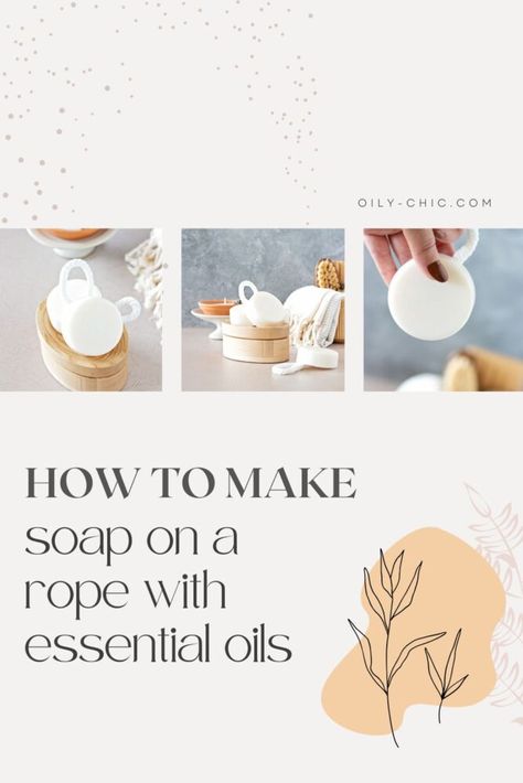 How To Make Soap On A Rope, Diy Soap On A Rope, How To Make Soap, Goats Milk Soap Base, Make Soap, Soap On A Rope, Soap Supplies, Sage Essential Oil, How To Make Rope