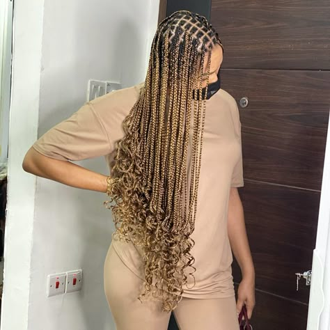 Small Knotless Box Braids With Curls And Color, Color 27 Knotless Braids, Knotless Box Braids Ideas, Normal Braids, Blk Hairstyles, Box Braids Ideas, Small Box Braids Hairstyles, Single Braids Hairstyles, Micro Braids Hairstyles