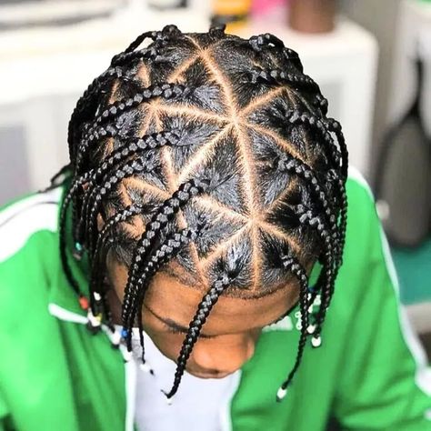 triangle braids on men Dreadlock Hairstyles For Men Black, Hairstyles For Men Black, Box Braids Men, Cornrow Braids Men, Hair Twists Black, Triangle Braids, Braid Styles For Men, Boy Braids Hairstyles, Cornrow Hairstyles For Men