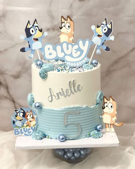 16 Stunning Bluey Cake Ideas For Beginner And Pro Bakers. Bluey Buttercream Cake Ideas, Bluey Cake Ideas Birthday Boy, Bluey Birthday Cake For Boys, Bluey Smash Cake, Bluey Theme Cake, Bluey Treats, Bluey Cake Pops, Pastel De Bluey, Bluey Themed Cake