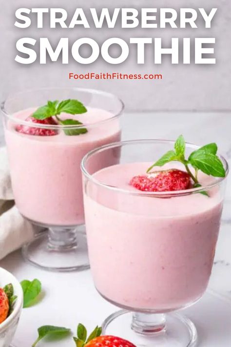 Learn how to make a refreshing strawberry smoothie with this easy recipe. Blend frozen strawberries, banana, Greek yogurt, and milk for a creamy and nutritious drink that's perfect for any time of day. Simple Strawberry Smoothie, Banana Greek Yogurt, Strawberry Greek Yogurt, Clean Eating Snack Recipes, Greek Yogurt Smoothie, Yogurt Smoothie, Dairy Free Low Carb, Snack Smoothie, Slow Cooker Pasta