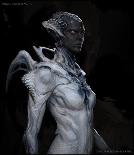 ArtStation - Angel, DAVID MASSON SANGABRIEL Alien Concept, Spaceship Concept, San Gabriel, Alien Creatures, Visual Development, Monster Art, Creature Design, One Design, Great Britain