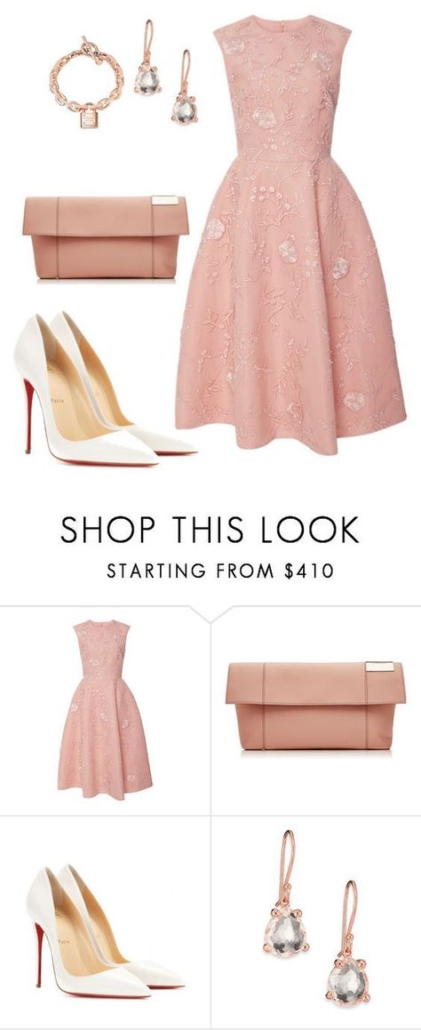 Style Theory, Brothers Wedding, Chique Outfits, Peach Dress, Elegante Casual, Monique Lhuillier, Complete Outfits, Peachy Pink, Komplette Outfits