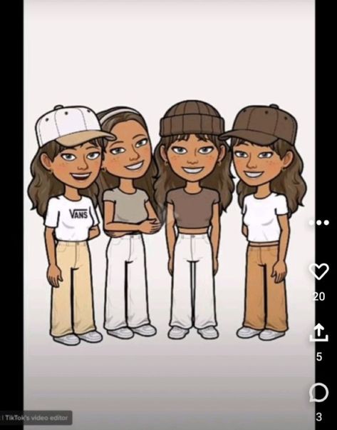 Crazy Bitmoji Ideas, Snapchat People, Bit Moji, Avatar Bff, Bff Outfit, Snapchat Outfits, Snapchat Best Friends, Cute Snapchat Bitmoji Ideas, Aesthetic Snapchat