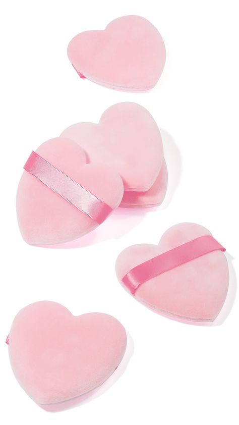 Pink Heart Makeup, Heart Makeup, Makeup Puff, Makeup Blender, Ethereal Makeup, Under Eyes, Body Powder, Makeup To Buy, Amazon Beauty Products