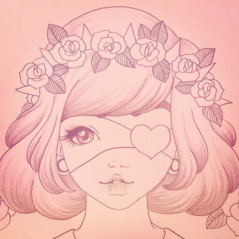 Photo by pinkarol Pink Drawing Ideas, Headband Drawing, Pink Drawing, Lovely Illustrations, Nice Pictures, Drawing Templates, Inspiring Art, Art Drawings Sketches Creative, Hello Dolly