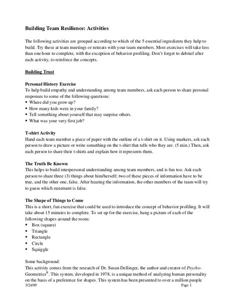 Building team resilience activities Social Skills Group Activities, Therapy Topics, Resilience Activities, Retreat Activities, Group Therapy Activities, Reflection Activities, Social Skills Groups, Team Activities, Relationship Skills