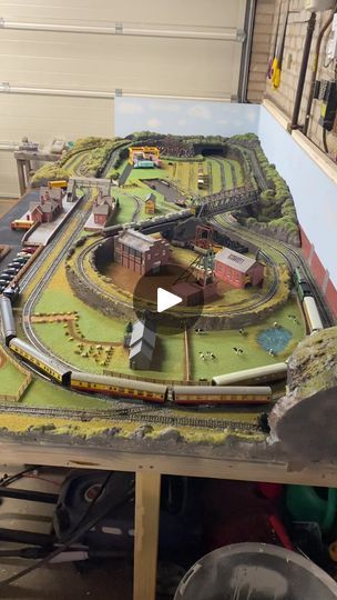 Hornby OO gauge Model Railways for Beginners | Just over 3 months to build on weekends and a few evenings | Facebook N Gauge Model Railway, Oo Gauge, Model Railways, People Figures, Model Railroading, Model Train Layouts, Train Layouts, Model Railway, Layout Ideas