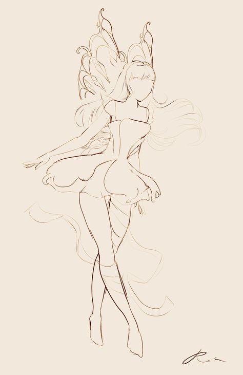 Butterfly / Royale High School / Fairy / Fairy sketch / fairy pose Things To Draw Sketch, Sketch Book Sketch, Drawings Sketches Ideas, Sketch Things, Books Sketch, Inspo Sketch, Fairy Sketch, Sketch Tutorial, Book Sketch