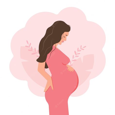 Premium Vector | Illustration of a pregnant woman mom is expecting a baby pregnancy vector graphics Pregnant Cartoon, Baby Pregnancy, Woman Illustration, Cartoon Drawing, Pregnant Woman, Expecting Baby, Getting Pregnant, Pregnant Women, Fertility