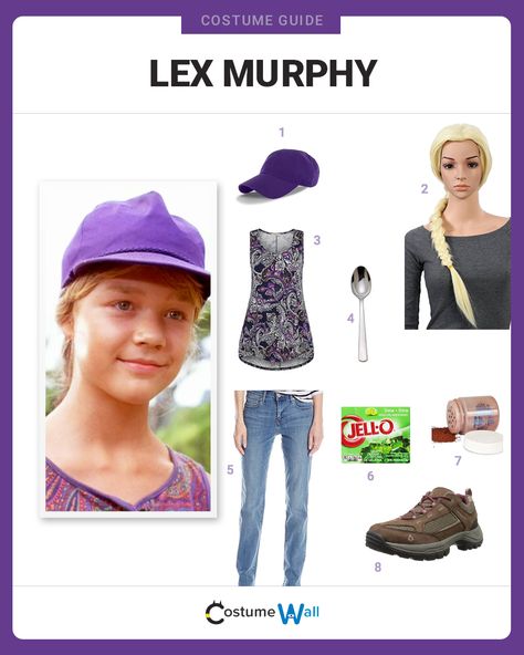 The best cosplaying guide for dressing up like Lex Murphy, the granddaughter of Jurassic Park founder John Hammond from the hit movie. Halloween Costumes Jurassic Park, Lex Murphy, Jurassic Park Costume, Blonde Characters, Jurassic Park Characters, Dinosaur Birthday Party Food, John Hammond, Jurassic Park Birthday Party, Jurassic Park Party