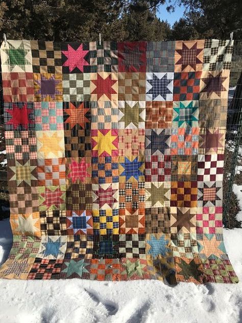 Colchas Quilting, Sewing Quilts, Abe Lincoln, Plaid Quilt, Homespun Fabric, Fall Quilts, Antique Quilt, Quilts Ideas, Antique Quilts