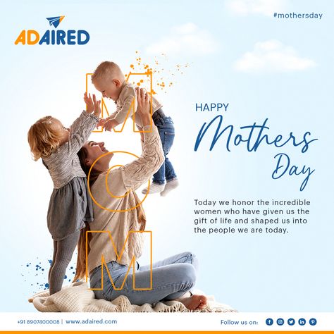 Sending warm wishes and a big thank you to all the incredible mothers who make the world a better place. Happy Mother's Day! #mothersday #motherhood #mothersday2023 #motherlove #motherday #happymotherday #adaired Happy Mothers Day Creative Ads, Mothers Day Ads Creative, Mother Day Ads, Mother Day Creative Ads, Mothers Day Ads, Happy Mother's Day Quotes, Mothers Day Ad, Mother's Day Wishes, Mothers Day Gif