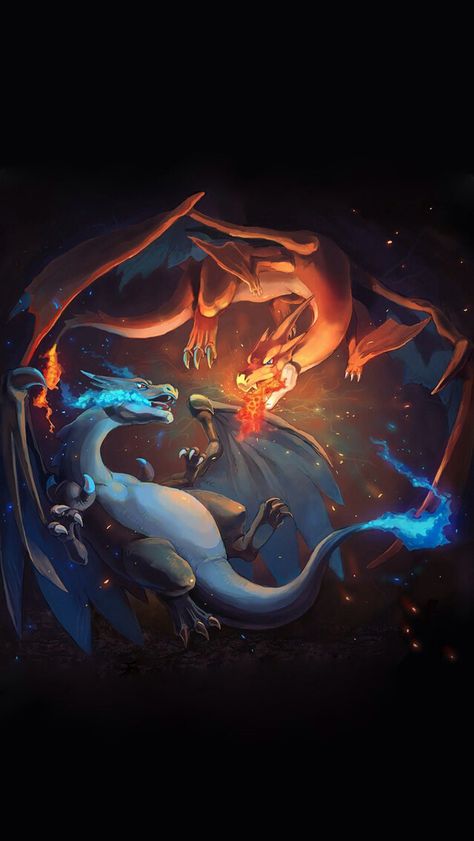 Charizard X and Charizard Y Pokemon Wallpaper Iphone, Mega Charizard, Pokemon Wallpaper, Wallpaper Iphone, Iphone Wallpaper, Pokemon, Wallpapers, Iphone, Water