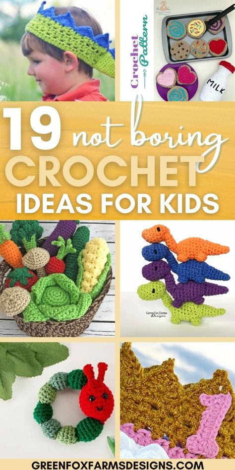 Make some not boring crochet gifts for your kids or grandkids this year. We create easy to follow crochet patterns so you can expect your results to be like ours. Crochet Gifts For Toddlers, Easy Crochet Gifts For Kids, Crochet Ideas For Kids, Crochet Projects For Kids, Crochet Gifts For Kids, Crochet Stickers, Sunflower Granny Square Pattern, Hyper Focus, Camp Hope