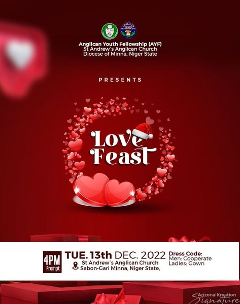 It's a seasonal design and that's the major reason for the white and red color. Love Feast Design, Love Feast Church Flyer Design, Love Feast, Quote Symbol, Church Flyer Design, Anglican Church, Christmas Flyer, Flyer Ideas, Church Graphic Design