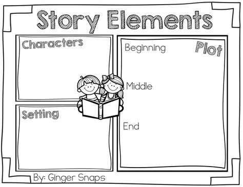 Story Elements Freebie Story Elements Kindergarten, Elements Of A Story, Story Elements Graphic Organizer, Story Elements Worksheet, Story Maps, Literary Elements, 3rd Grade Reading, Teaching Ela, 2nd Grade Reading