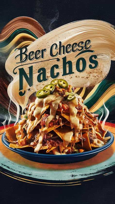 Hey nacho lovers! Are you ready to take your nacho game to the next level? Let’s combine two amazing things: nachos and beer cheese.  This recipe is perfect for game day, parties, or just a fun snack. It’s easy to make, and the beer cheese adds a delicious, rich flavor that pairs perfectly with crunchy tortilla chips. Beer Cheese Nachos, Beer Snacks Ideas Parties Food, Food Truck Nachos, German Nachos, Nacho And Cheese, Beer Cheese Recipe, Nachos Cheese Recipe, Bbq Nachos, Steak Nachos