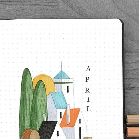 macchiato on Instagram: "April Cover it’s finally here! the theme for april is abstract houses, a recreation of prints i saw on Pinterest! i decided to do another abstract theme this month because they’re so much fun and i miss doing them 🙈 what’s your theme for april? #artreel #bujo #bujoaddict #bujoapril #bujoart #bujocollections #bujocommunity #bujocover #bujocoverpage #bujodoodles #bujogram #bujoindex #bujoinspiration #bujoinspo #bujojunkies #bujolove #bujomonthly #bujoweekly #bulletjourn Bujo Monthly Cover, Journal 2024, Bujo Doodles, Journal Inspo, Bujo Inspiration, Bullet Journal Inspo, Bullet Journaling, Cover Pages, I Decided