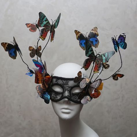 Butterfly Masquerade Mask, Venice Masquerade, Diy Masquerade Mask, Mask Venice, Masquerade Mask Diy, Mask Photo, Lace Masquerade Masks, Photo Studio Props, Stage Beauty