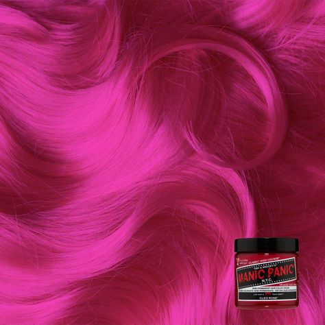 Classic High Voltage Hair Color by Manic Panic - Tish & Snooky's Manic Panic October Hair, Manic Panic Hair Color, Permanent Hair Dye Colors, Manic Panic Hair, Dye Eyebrows, Pink Purple Hair, Pink Warrior, Magenta Hair, Dunner Wordend Haar