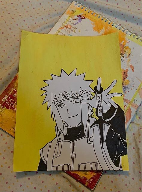 #art #naruto #anime #Minato Minato Painting, Anime Shadow, Naruto Anime, Naruto, Canvas Painting, Art Inspiration, Drawings, Wall Art, Canvas