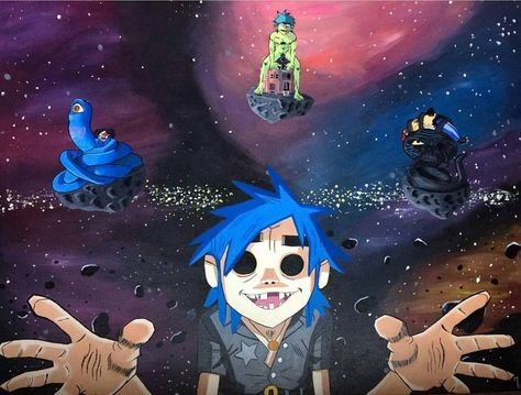 Saturnz Barz - Gorillaz | fanart by @goldcoastkilos Saturnz Barz, 2d Gorillaz, Murdoc Gorillaz, Jamie Hewlett Art, Gorillaz Fan Art, Monkeys Band, Gorillaz Art, Jamie Hewlett, Beautiful Voice