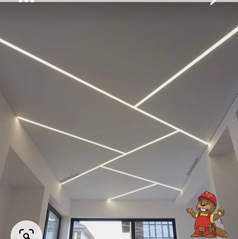 Zig Zag False Ceiling Design, Sealing Design Living Room, Seeling Design Living, Flat False Ceiling Design, Profile Lights In Ceiling Design Bedroom, Room False Ceiling Design Modern, Passage Ceiling Design Modern, Sealing Design Bedroom, Profile Light False Ceiling