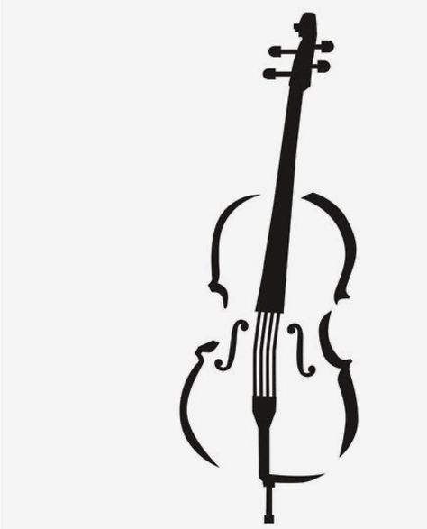 Cello Silhouette, Violin Silhouette, Violin Drawing, Violin Pics, Key Drawings, Musical Instruments Drawing, Lino Art, Music Drawings, African Art Paintings