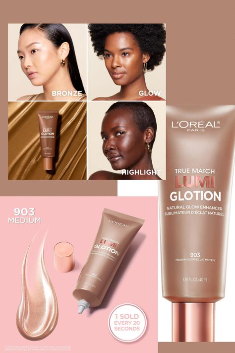 True Match Lumi Glotion, Lumi Glotion, Bronzing Drops, Champagne Campaign, Paris Makeup, Cc Cream, Light Makeup, Makeup Goals, Tinted Moisturizer