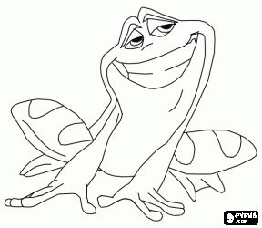 Prince Naveen turned into a seductive frog  coloring page Silhouette Art Disney, Frog Coloring, Disney Silhouette Art, Disney Sleeve Tattoos, Prince Naveen, Easy Disney Drawings, Baby Coloring Pages, Princesa Tiana, Frog Coloring Pages