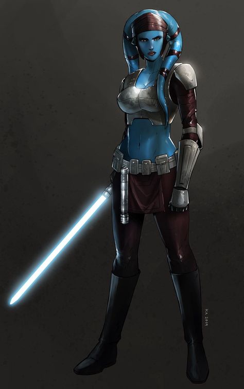 Star Wars Zeichnungen, Star Wars Girl, Star Wars Clones, Female Jedi, Aayla Secura, Star Wars Species, Twi Lek, Star Wars Character, Star Wars Characters Pictures