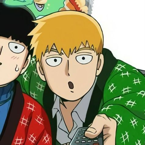 anime/manga: mob pycho 100 Mob Paycho, Salt Logo, Reigen Arataka, Mob Physco 100, Cool Anime Pictures, Manga Characters, Animated Icons, Matching Pfp, Matching Icons