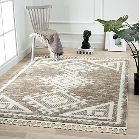 Luxe Weavers Ibiza Collection 8066 Brown 5x7 South Western Fringe Geometric Area Rug Southwestern Area Rugs, Target Rug, 6x9 Area Rugs, 5x7 Area Rug, Room Carpet, 8x10 Area Rugs, Dining Room Rug, Geometric Area Rug, Soft Rug