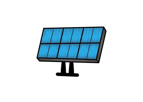 Solar Panel Drawing, Panel Solar, Solar Panel System, Hand Drawn Illustration, Drawn Illustration, Drawing Images, Solar Panel, Solar Panels, Vector Art