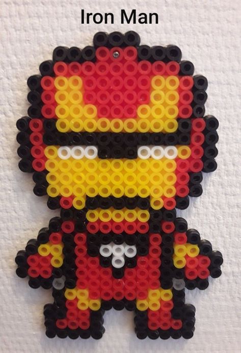 Marvel Melty Beads, Marvel Beads Pattern, Iron Beads Disney, Perler Beads Marvel, Marvel Perler Bead Patterns, Melt Beads Patterns, Hamma Beads Ideas, Melty Bead Patterns, Easy Perler Beads Ideas